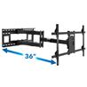 Mount-It! MI-392 Dual Arm TV Wall Mount with Extra Long Extension, fits TVs with VESA pattern from 100x100mm to 800x400mm, scre