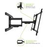 Kanto PMX800 Pro Series Full Motion TV Wall Mount with Adjustable Horizontal Offset for 55" - 120" TVs-Black