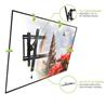 Kanto TE300SG Extendable Tilting Outdoor Weatherproof Locking TV Wall Mount for 45” to 100” TVs-Black