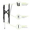 Kanto TE300SG Extendable Tilting Outdoor Weatherproof Locking TV Wall Mount for 45” to 100” TVs-Black