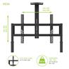 Kanto MTP100 Heavy Duty Height Adjustable Rolling TV Stand for 55" - 100" Screens