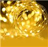iCAN Indoor LED light chain 10 meter long with 100 LED warm white LED - Battery Powered