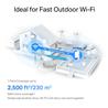 TP-Link (Deco X50 Outdoor (1-Pack)) AX3000 Outdoor Mesh Wi-Fi 6 System