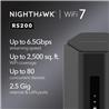 NETGEAR Nighthawk (RS200) BE6500 Dual-Band Wireless Wi-Fi 7 Router