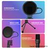 Yanmai Computer Game Recording USB Condensor Microphone with POP Filter &Tripod Stand - Black (SF-777)