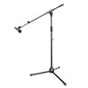 iCAN One-hand Adjustable Clutch Microphone Stand, Black - MS126(Open Box)