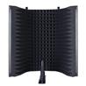 iCAN Foldable Metal Microphone Screen, Aluminum Frame, Black-MA303(Open Box)