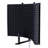 iCAN Foldable Metal Microphone Screen, Aluminum Frame, Black-MA303(Open Box)