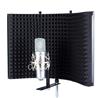 iCAN Foldable Metal Microphone Screen, Aluminum Frame, Black-MA303(Open Box)