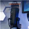 Blue Yeti Microphone (Blackout) | 16-Bit/48 kHz Resolution(Open Box)