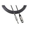 AUDIO TECHNICA AT-8311 1/4" T/S Male to 3-pin XLR Female Microphone Cable - 25'