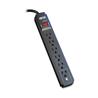 Tripp-Lite by Eaton Protect It! Surge Suppressor - 6 Outlets, 6 ft Cord, 720 Joule, Black (TLP606B)