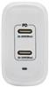 Tripp Lite USB-C Dual-Port Wall Charger, Compact Travel Size Folding P