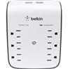 Belkin Wall Mount 6-Outlet Surge Protector - with 2 USB Charging Ports (BSV602TT)