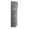 BELKIN SurgeMaster Surge Protector - 8-Outlets 3550J Gray 6 ft Cord