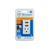 GE Dual Port USB 2.1A 10W Charging In-Wall Receptacle Single Power Outlet - Rapid Charging White (17833)