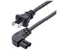 StarTech.com 6ft (1.8m) Laptop Power Cord, NEMA 1-15P to Right Angle C7, 7A 125V, 18AWG, Laptop Charger Cable, Replacement Powe