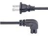 StarTech.com 6ft (1.8m) Laptop Power Cord, NEMA 1-15P to Right Angle C7, 7A 125V, 18AWG, Laptop Charger Cable, Replacement Powe