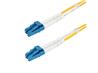 StarTech 1m (3.3ft) LC to LC (UPC) OS2 Single Mode Duplex Fiber Optic Cable, 9/125µm, Laser Optimized, 10G, Bend Insensitive, L