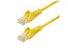 STARTECH 15FT YELLOW SLIM CAT6 ETHERNET CABLE, SNAGLESS, 100W POE, UTP, LSZH, 28AWG BARE COPPER WIRE, SLIM RJ45 NETWORK PATCH C