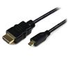 StarTech 3 ft High Speed HDMI Cable with Ethernet Black (HDMIADMM3)