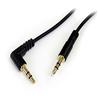 STARTECH Slim to Right Angle Stereo Audio Cable-M/M, 1-Feet (3.5mm)