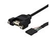 STARTECH 1ft Panel Mount USB Cable to Motherboard Header Cable