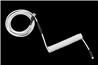 DROP Câble de clavier spiralé noir et blanc – Noir sur blanc – YC8