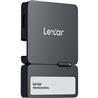 Lexar Professional Go Portable SSD with Hub, SL400(Model), 1TB, Black,(LSL400S002T-RNBNU)