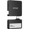 Lexar Professional Go Portable SSD with Hub, SL400(Model), 1TB, Black,(LSL400S002T-RNBNU)