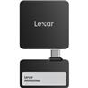 Lexar Professional Go Portable SSD with Hub, SL400(Model), 1TB, Black,(LSL400S002T-RNBNU)