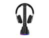 iCan  6-IN-1 Multi-function RGB Headset Stand | 4 Port Active Powered USB 3.0 HUB, Black