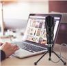 YANMAI Q3B Gaming Microphone With Foldable Tripod Stand, Black(Open Box)