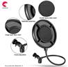 YANMAI PS-1 Dual-layer Microphone Wind Screen Pop Filter Mask Shield