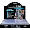 Ultra PRO Platinum Series 9-Pocket Card Sleeve Binder Page (100 Pack)