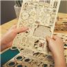 ROKR 3D Wooden Puzzle,Steam Train Set,DIY Enthusiasts