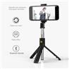 iCAN 3-in-1 Selfie Sticks with Built-in Mini Tripod Stand