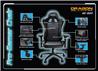 DragonWar Ergonomic Racing Chair Black(Open Box)