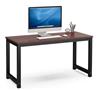 iCAN Modern Office Desk, 100*60*75cm, 25mm Wood Top, Teak