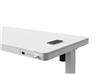 iCAN Office Desk, Electric Height Adjustable, 120*60*72-120cm, 12mm Wooden Tabletop, 2 Type A, 1 Type C, White