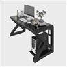 iCAN Modern Office Desk, 140*60*75cm, 7mm Tempered Glass Desktop, Black(Open Box)