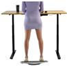 Uncaged Ergonomics BASE Active Standing Desk Balance Board & Anti-Fatigue Mat (Silver/Black)