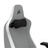 CORSAIR TC200 Fabric Gaming Chair - Standard Fit, Light Grey / White(Open Box)