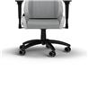 CORSAIR TC200 Leatherette Gaming Chair, Standard Fit, Grey/White