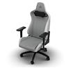 CORSAIR TC200 Leatherette Gaming Chair, Standard Fit, Grey/White