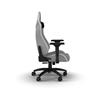 CORSAIR TC200 Leatherette Gaming Chair, Standard Fit, Grey/White