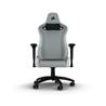 CORSAIR TC200 Leatherette Gaming Chair, Standard Fit, Grey/White