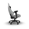 CORSAIR TC200 Leatherette Gaming Chair, Standard Fit, Grey/White