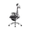 GTCHAIR Dvary Chromed Butterfly Office Chair, 3D Paddle Shift Control Arms, S3-L Mesh Headrest, 65mm Black PU Castors, Black.