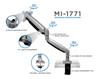 Mount-It! 17"-32" Single Monitor Desk Mount | Gas Spring | MI-1771